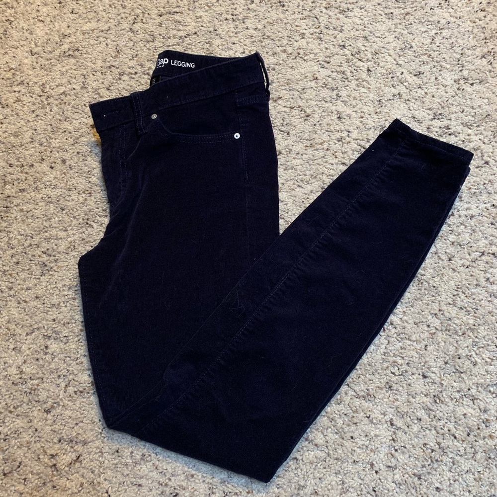 Gap Factory Navy Blue Legging Cords Sz 4
